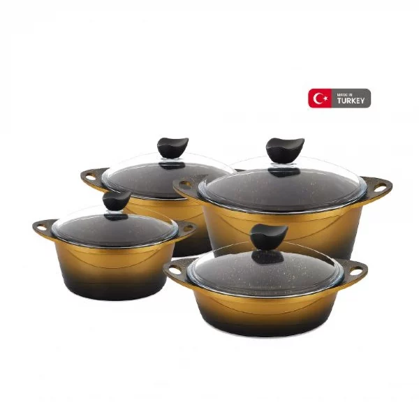 Cookware Set 2023 Black & Gold
